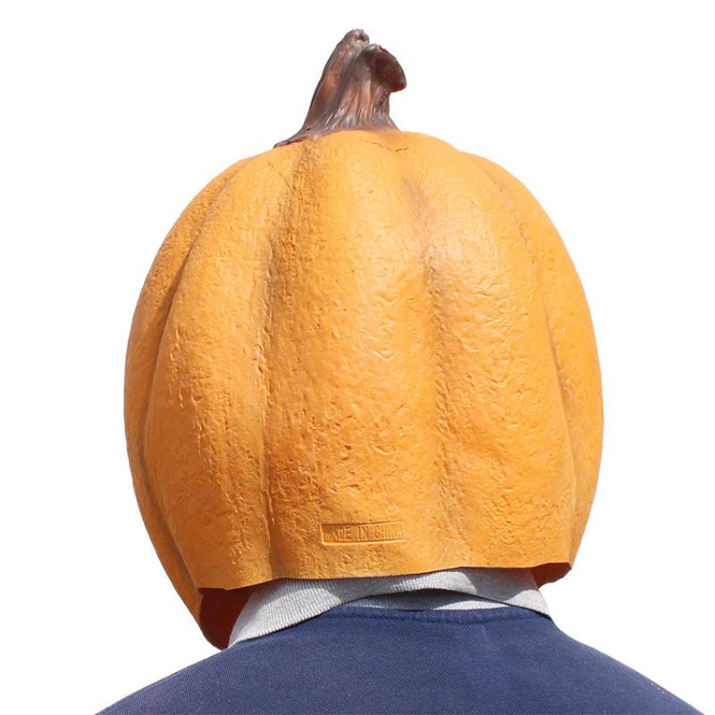 Pumpkin Mask Halloween Carnival Party Scary Horror Pumpkin Headgear Latex Mask