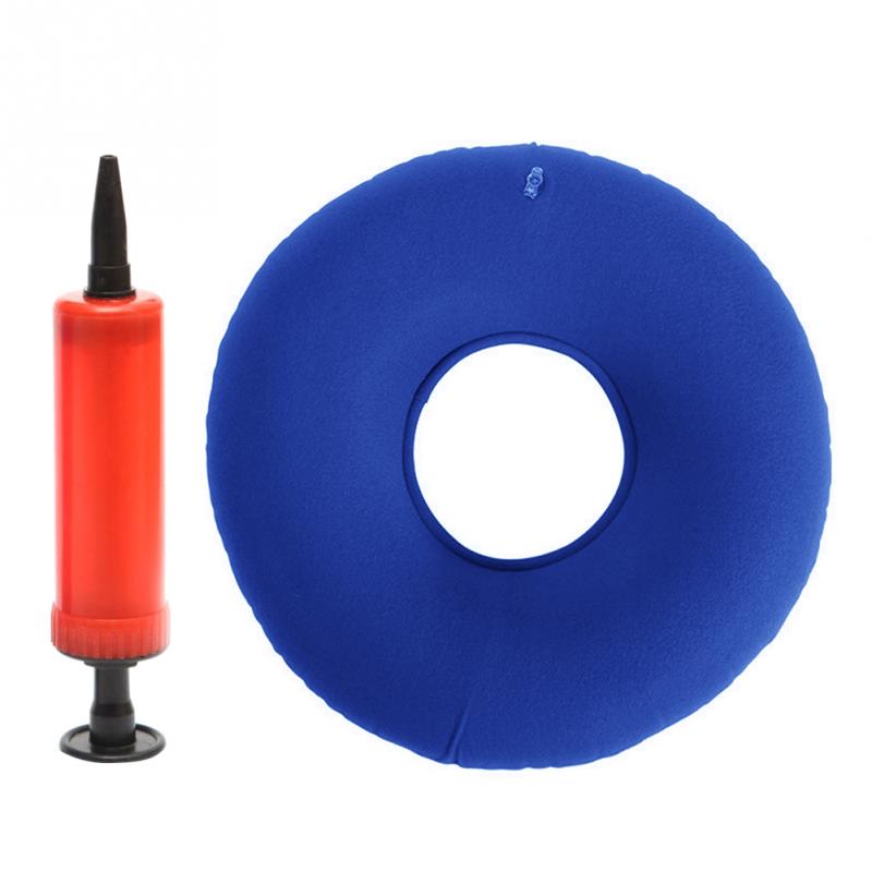 Inflatable Ring Donut Seat Cushion Pillow with Air Pump for Hemorrhoid  Pregnancy 