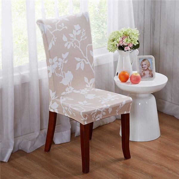 Pack of 2 - Modern Floral Pattern Elastic Chair Covers Protective Slipcover - mishiKart