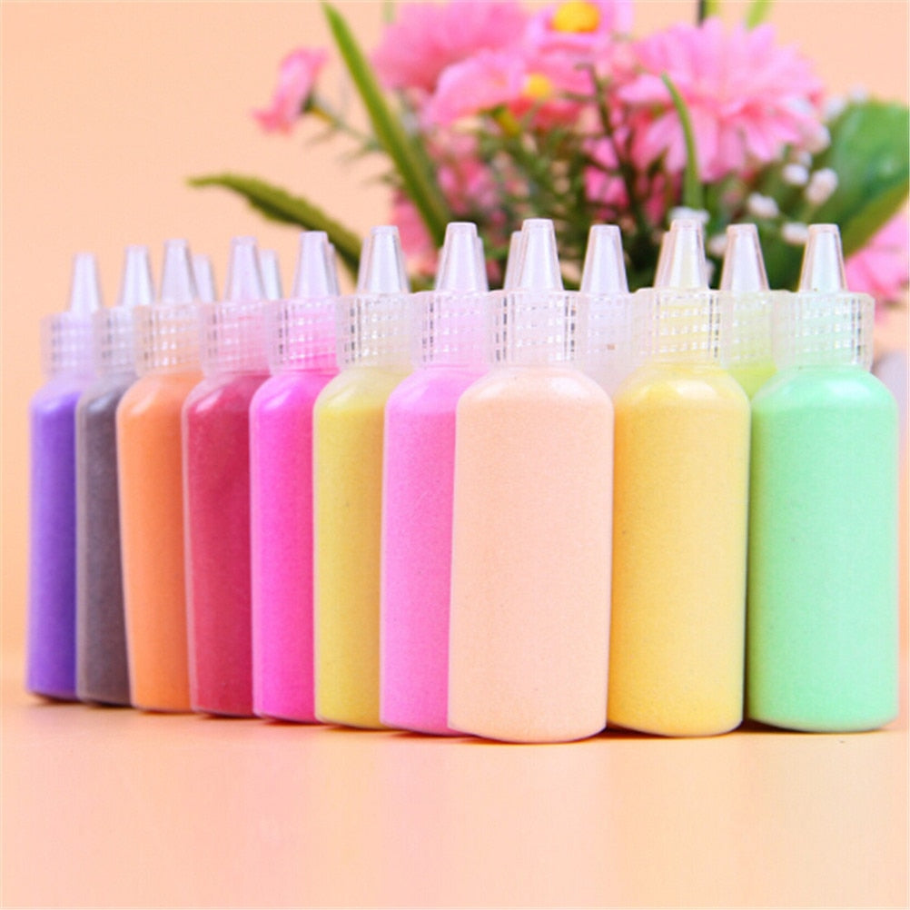 Colored Sand Art Kit For Sand Painting Educational Toys