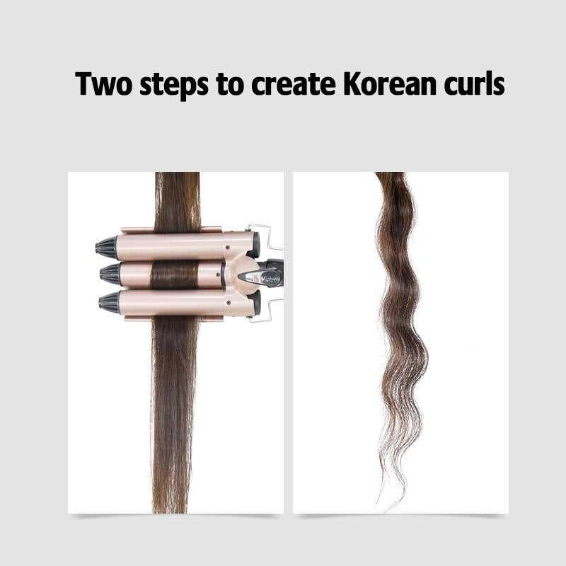 Professional Hair Curling Iron Triple Barrel