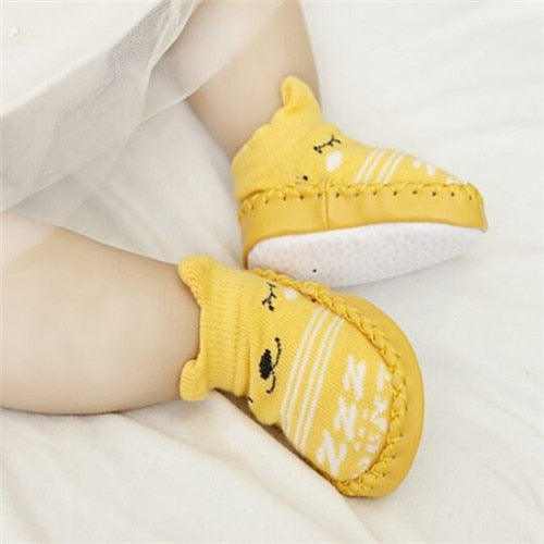 Set of 2 Infant First Walkers Cotton Newborn Toddler Boy Shoes