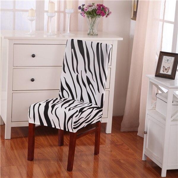 Pack of 2 - Modern Floral Pattern Elastic Chair Covers Protective Slipcover - mishiKart