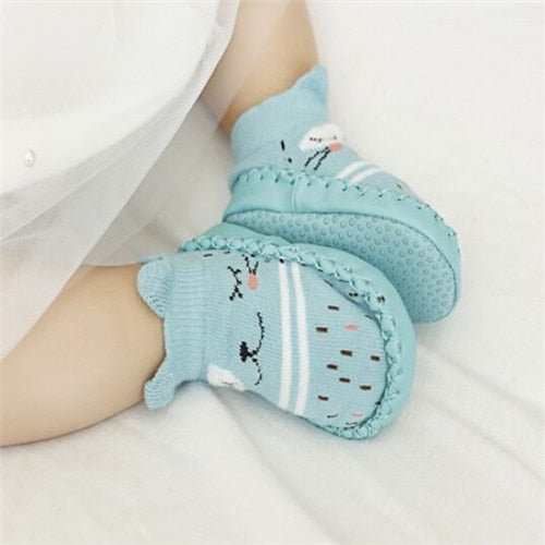 Set of 2 Infant First Walkers Cotton Newborn Toddler Boy Shoes