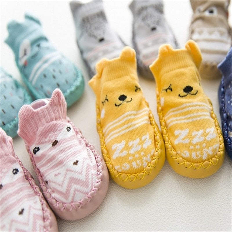 Set of 2 Infant First Walkers Cotton Newborn Toddler Boy Shoes