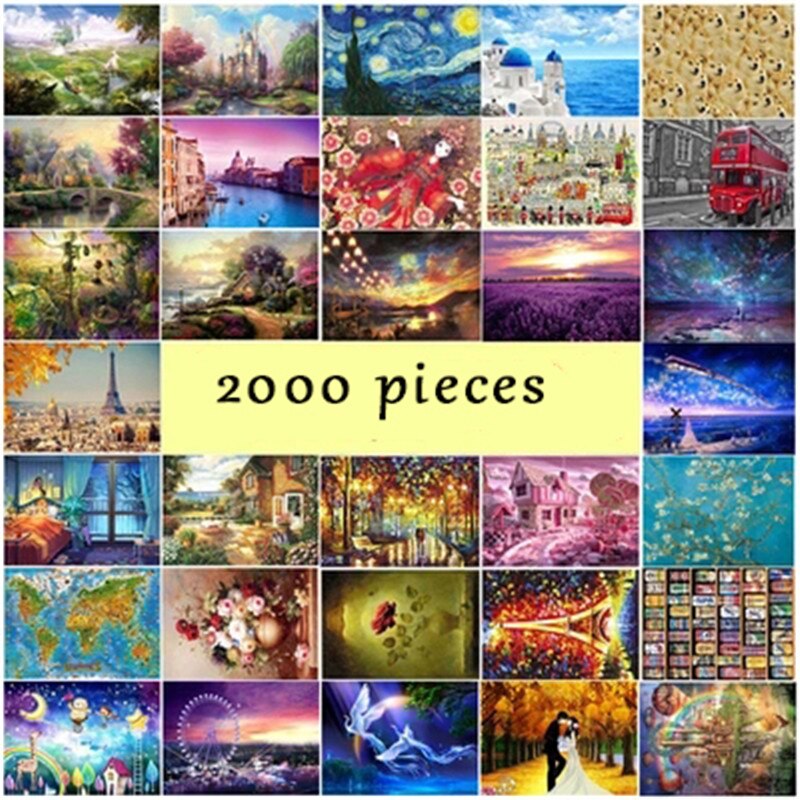 2000 pieces Jigsaw puzzles educational toys for adults children kids gift