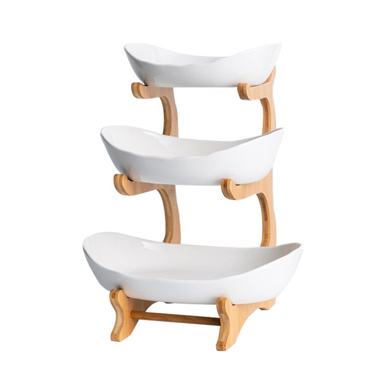 Creative Ceramic Dish Multi-layer Fruit Sushi Plate Snack Plate