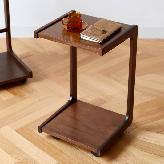 Modern Solid Wood C Type Coffee Table