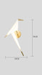 Nordic Acrylic Bird Floor Lamps Thousand Paper Cranes Standing Lamps