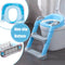 Folding Infant Potty Seat Stand Training Chair with Step Stool Ladder