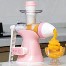 Household Manual Fruit Juicer and Ice Cream Maker Machine