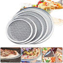 Set of 2 - Non stick Pizza Pan Baking Tray Aluminum Net Bakeware