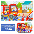 Set of 2 Different Wooden Jigsaw Puzzles Toys for Children