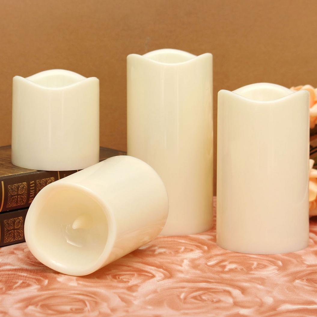 Pack of 2 Flameless LED Candles For Decoration