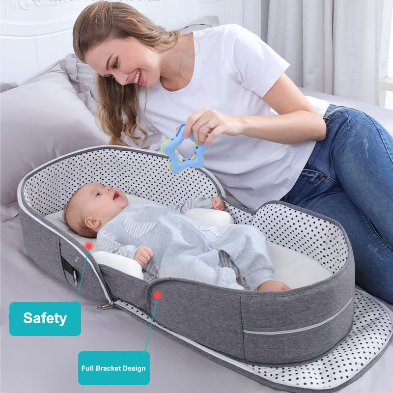 Breathable Portable Sleeping Baby Bed Crib Mosquito Nest For Newborns