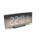 Digital Alarm Clock Curved Dimmable LED Number Table Clock