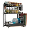 Stainless Steel Dishes Rack Drain Rack Seasoning Rack Kitchen Storage Shelf Countertop Utensils Holder