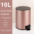 Trash Bin 6L 10L 12L With Cover Stainless Steel