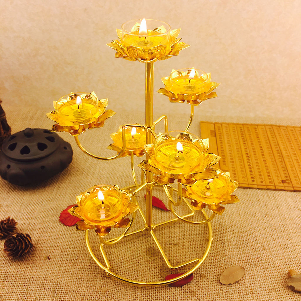 Retro Style Tealight Candle Stand Ghee Lamp Holder
