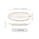 Gold Plating Ceramic Plate Feather Tray Tableware