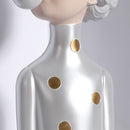Blowing Bubble Girl Statue Girl Home Decoration