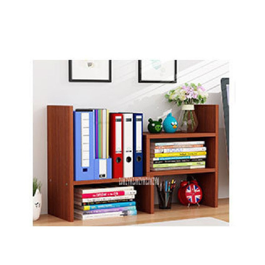 Desktop Bookshelf Storage Shelf Rack Modern Table Desktop Bookcase