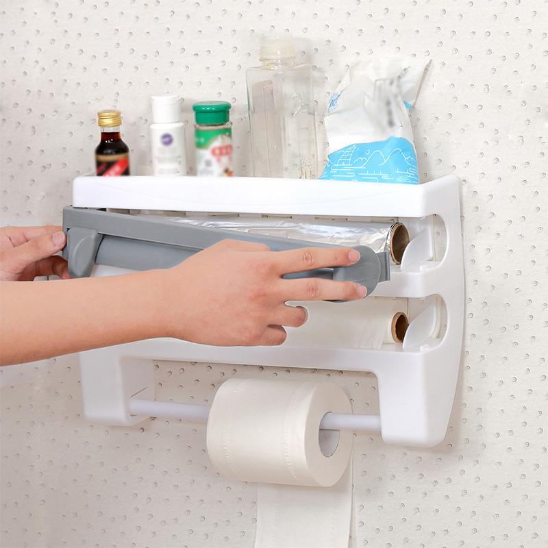 Paper Towel Holder Storage Rack Kitchen Organizer Dispenser