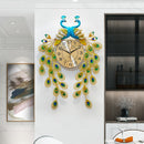 Peacock Large Wall Clock Luxury Modern Design