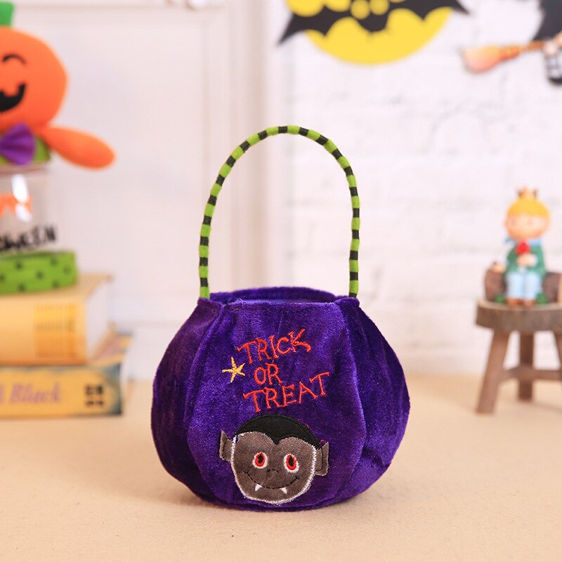 Halloween Loot Party Kids Pumpkin Trick Treat Candy Tote Bags