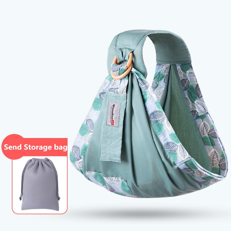 Baby Wrap Carrier Newborn Sling Dual Use Infant Nursing Cover Carrier 130 lbs (0-36M)