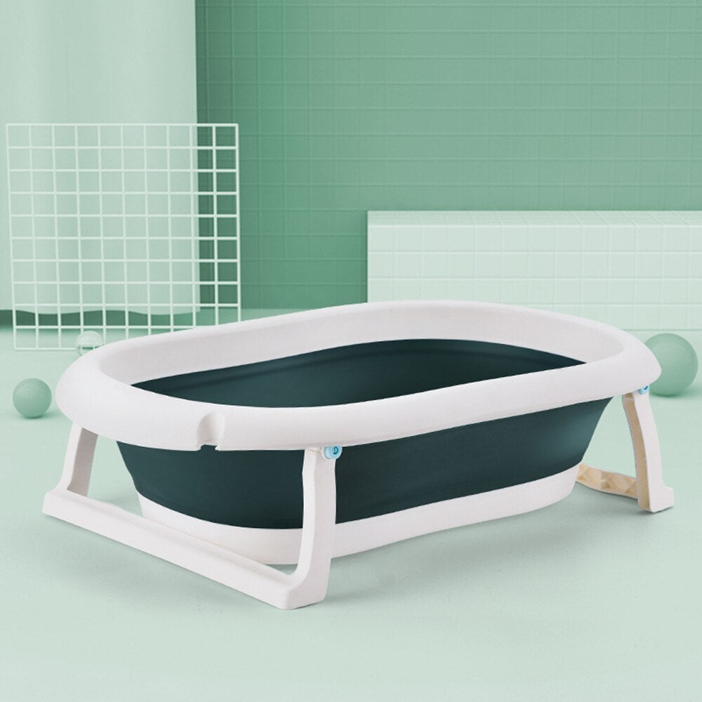 Newborn Baby Folding Bath Tub Baby Swim Tubs Non-Slip