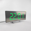 Digital Alarm Clock Curved Dimmable LED Number Table Clock
