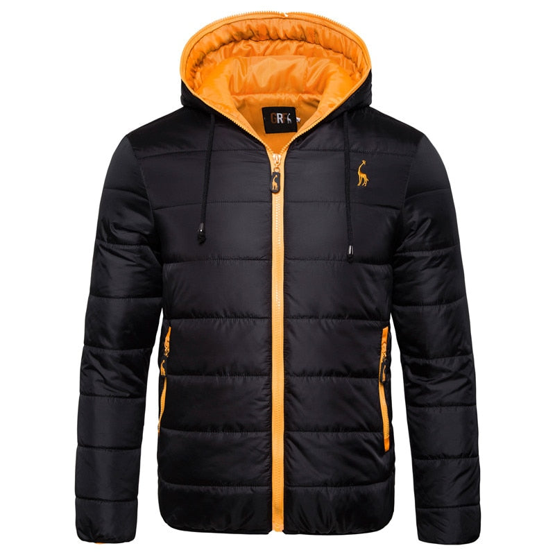 Waterproof Winter Jacket Men Hoodied Warm Winter Coat