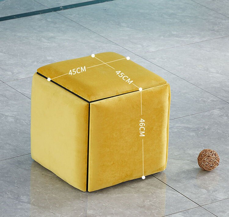 Rubik Cube Sofa Stool Dining Stool 5 piece Folding Stool Space Saving