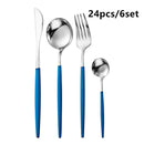 Gold Cutlery Set Stainless Steel Dinnerware Silverware Knife Fork Spoon