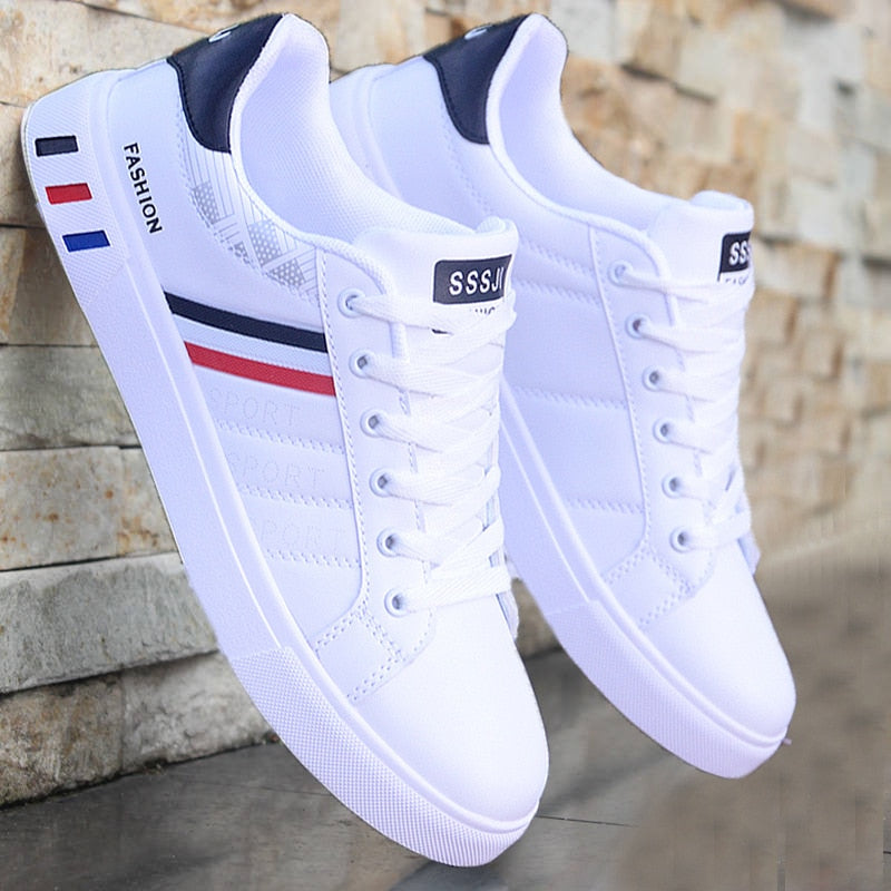 White Vulcanized Sneakers Boys Shoes