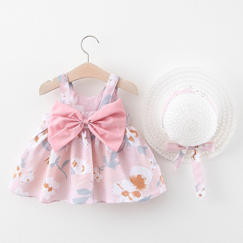 Baby Girls Summer Dress Sleeveless Print Floral