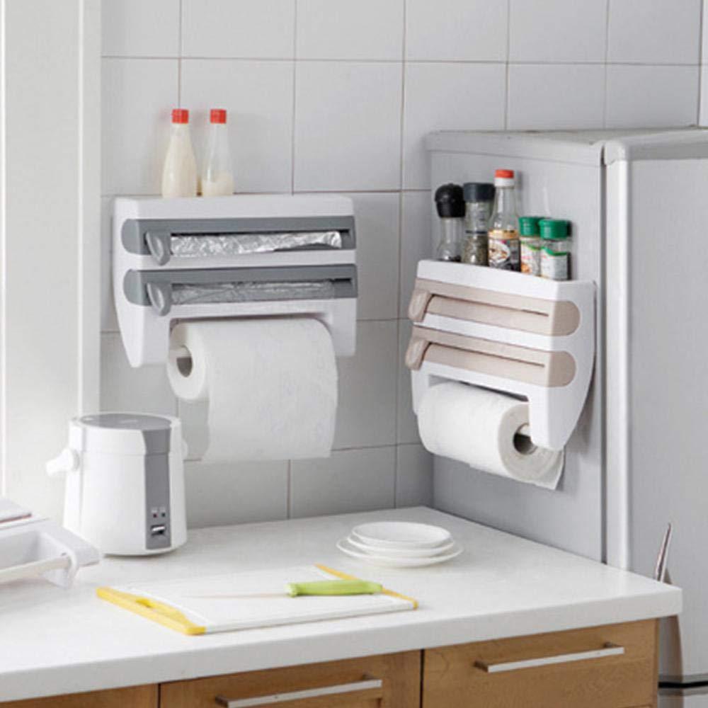 Paper Towel Holder Storage Rack Kitchen Organizer Dispenser
