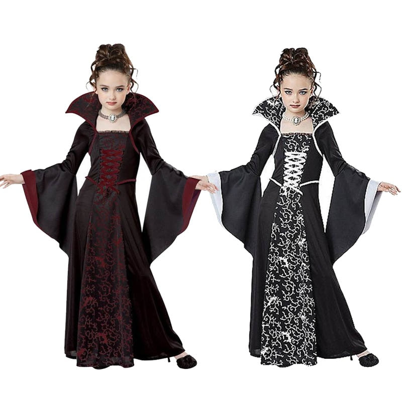 Halloween costume for kids Girls Witch Vampire Cosplay Costume