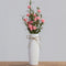Modern table top white ceramic flower vase for home decoration