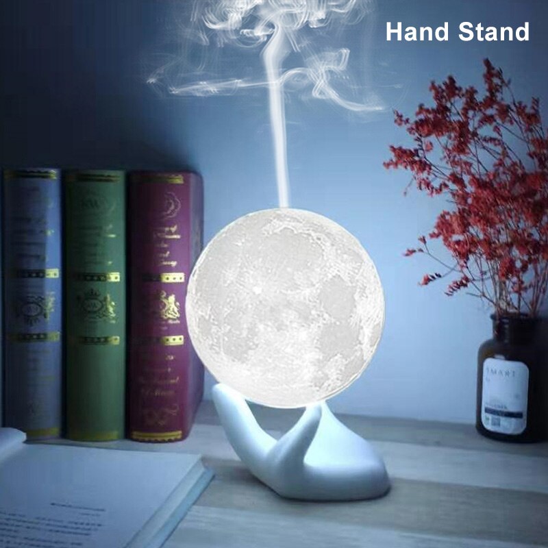 Aroma Air Humidifier With 3D Moon Lamp Light Essential Oil Air Diffuser Mist
