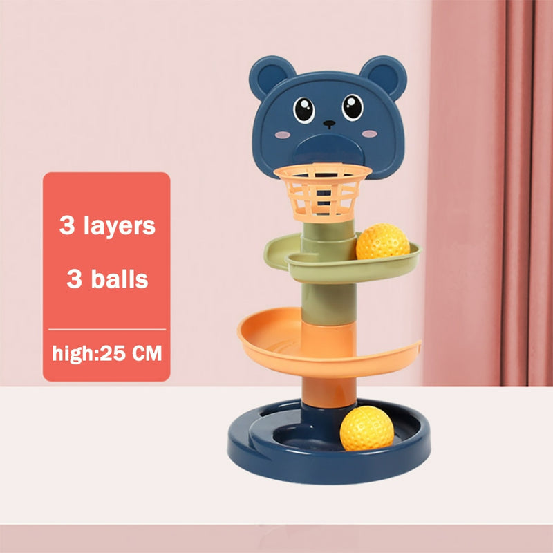 Rolling Ball Pile Tower Educational Toys For Baby