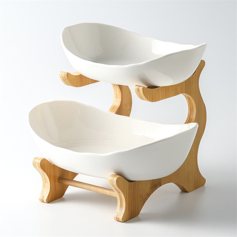 Creative Ceramic Dish Multi-layer Fruit Sushi Plate Snack Plate