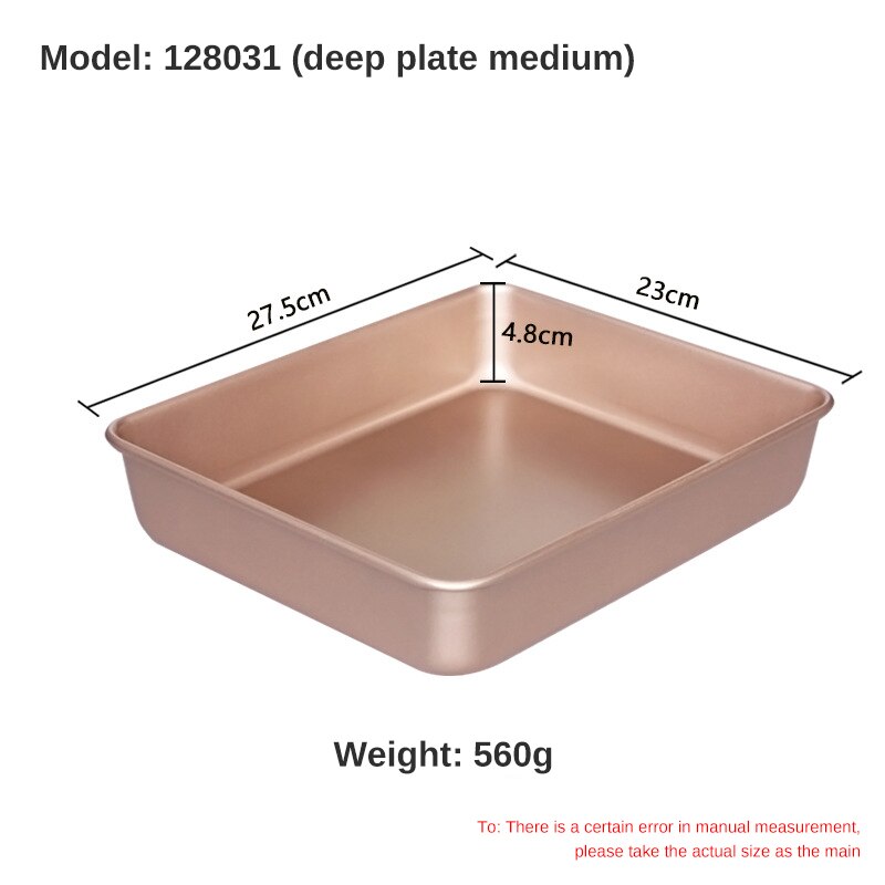 Rectangular Baking Tray Nonstick Carbon Steel Baking Pan Cake