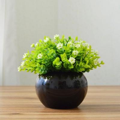 Artificial Floral plants in Round pot - Home decoration - mishiKart