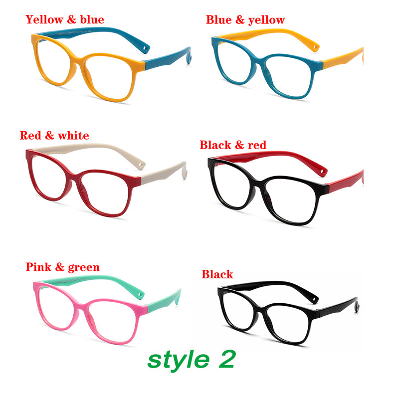 Girls and Boys Eyewear Frame Anti Blue Goggles