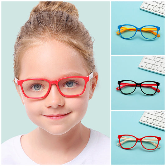 Girls and Boys Eyewear Frame Anti Blue Goggles
