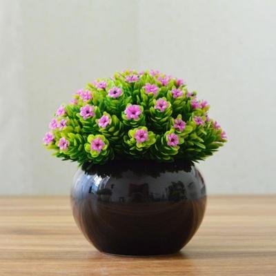 Artificial Floral plants in Round pot - Home decoration - mishiKart