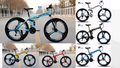 BeGasso 24 Inch Cycle Adult Foldable Mountain Bike Bicycle Racing Disc Brakes