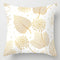 Gold Leaf Cushion Plant Leaf Pillow
